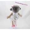 Don bambola OBAÏBI ragazza Métis 27 cm marrone abito floreale grigio