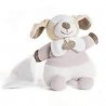 BLANKY Hund Taschentuch Absatz Doudou und Beige weiß Firma 18 cm