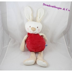 Campo di pigiama Bunny a spirale rosso caramella canna 44 cm