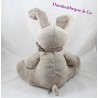 Plush rabbit SIMBA TOYS BENELUX taupe Brown bandanna sitting 35 cm