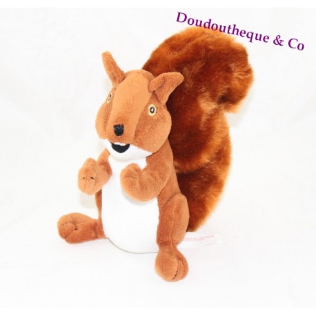 Plush advertising fund savings red squirrel 20 cm