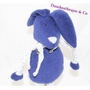 Doudou rabbit end ' dark blue cloth CABBAGE star Monoprix 30 cm