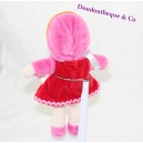 Doudou poupée COROLLE Mademoiselle Grenadine robe rouge 25 cm