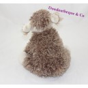 Plush Frisian the sheep Nature and Discoveries brown white curly sitting
