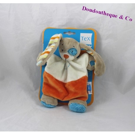 Doudou Kaninchen oder Hund flach schwarz TEX BABY blaues Auge Doudou Kaninchen oder Hund flach schwarz TEX BABY blaues Auge