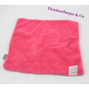 Orso di DouDou quadrato rosa in tessuto stampato tartaruga e bolle 23cm (senza marchio)