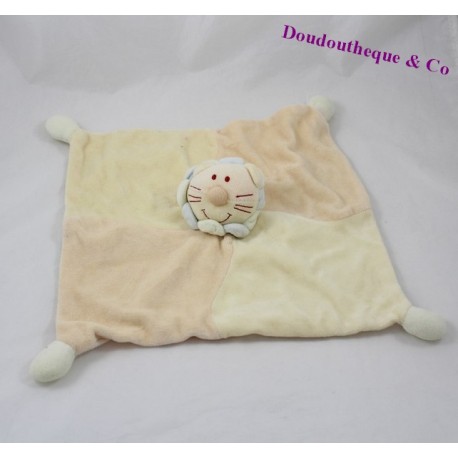 Doudou Löwe JOLLYBABY Schale Orange gelb Doudou Löwe JOLLYBABY Schale Orange gelb