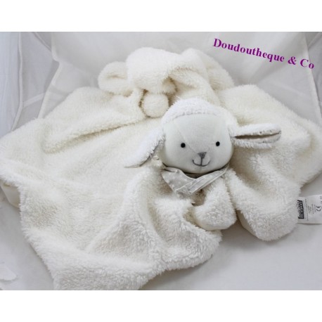Doudou sheep cover houses in the world throw gray white 67 cm