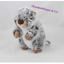 Peluche Marmot creazioni DANI screziato grigio bianco marrone 16 cm