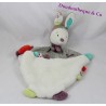 Doudou Tinoo rabbit SAUTHON white beige plum green Bell 35 cm dish