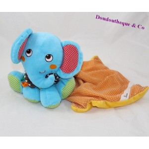 Doudou Elefant Erbse Bandana 18 cm NICOTOY Taschentuch