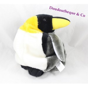 Backpack stuffed Penguin EDITIONS ATLAS youth gray 30 cm