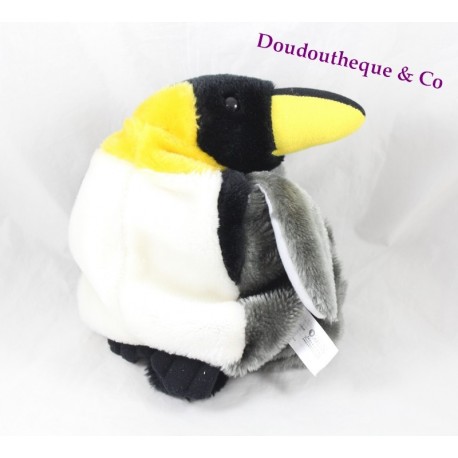 Backpack stuffed Penguin EDITIONS ATLAS youth gray 30 cm