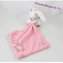 Doudou Kaninchen BABY NAT' Sterne Rosa Taschentuch leuchtenden Glühen in den dunklen 30 cm