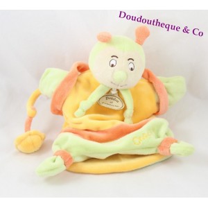 Doudou marioneta Choco consolador y compañía el caracol de jardín maravilloso