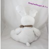Bandana bianco peluche coniglio SIMBA TOYS BENELUX Brown seduta 30 cm