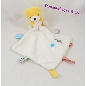 Doudou Fox HEMA yellow white handkerchief bear stars