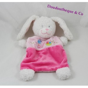 Doudou Gericht Hase Vichy Rosa Vögel TEX / TEX BABY 24 cm