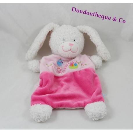 Doudou Gericht Hase Vichy Rosa Vögel TEX / TEX BABY 24 cm Doudou Gericht Hase Vichy Rosa Vögel TEX / TEX BABY 24 cm