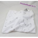 Doudou flat white grey PRIMARK elephant Star Baby Comforter
