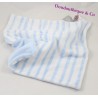 Dog flat Doudou PRIMARK blue white striped Baby Comforter