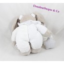 Empresa conejo blanco estrella celestial y Doudou DOUDOU pañuelo ventral 20 cm gris