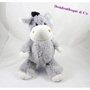 Doudou Plat PAN PAN DISNEYLAND En Velours Gris l'Ami Lapin de Bambi 