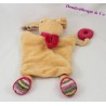 Cane di DouDou marionetta bambino NAT' onorevole Ouaf beige rosso 27 cm