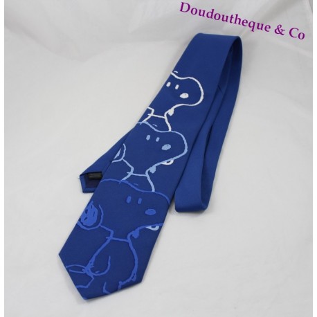 Cravate homme Snoopy PEANUTS bleu blanc Cravate homme Snoopy PEANUTS bleu blanc