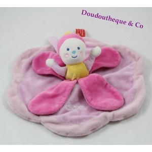 Blanket Flat Dam Doll KATHERINE ROUMANOFF Pink Dim Dam Doum Petals