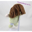 Peluche poupée DOUDOU ET COMPAGNIE Les Demoiselles brune  24 cm