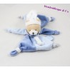 Doudou flat bear BLANKIE and company small cabbage Blue Star 20 cm