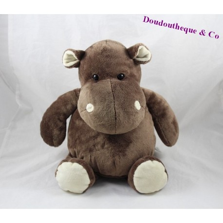 Hippopotamus Brown BEAR HISTORY con un sentado 25 cm