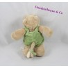 Doudou musical Hippopotame NOUKIE'S Hippoum, Baboum et Zamba salopette verte 18 cm