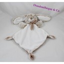 Doudou lapin TEX robe rose motif étoile 30 cm