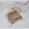 Doudou lapin TEX robe rose motif étoile 30 cm