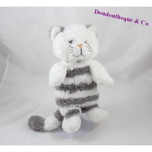 Gray and white GIPSY Cat Plush 24 cm