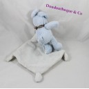Doudou rabbit SIMBA TOYS BENELUX blue white Nicotoy 35 cm handkerchief