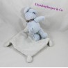 Doudou conejo SIMBA juguetes BENELUX azul pañuelo de blanco Nicotoy 35 cm