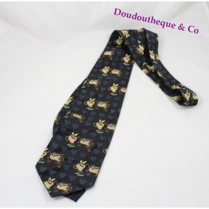 Corbata hombre WARNER Bros Looney Tunes Taz castaño negro