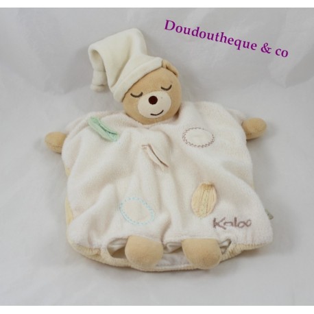 Puppe Kuscheltier Bär KALOO Blatt Reinbeige 26 cm Puppe Kuscheltier Bär KALOO Blatt Reinbeige 26 cm