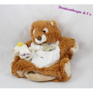 Squirrel Puppet Cuddly BEAR STORY Mario Owl Finger 24 cm