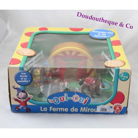 Playset figurine la ferme de Mirou GOLDEN BEAR Oui-Oui écurie et poulailler