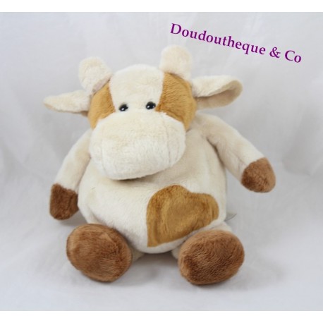 Doudou Kuh Geschichte Beige braun Bär 25 cm