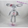 Rabbit comforter angel TAPE EYE pink gray wings heart pea 30 cm