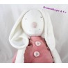 Doudou lapin MOULIN ROTY Myrtille et Capucine robe rose 34 cm