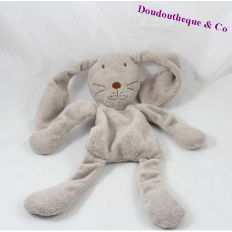 Doudou semi flat rabbit DPAM Vom selben bis zum selben grauen 33 cm