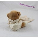 Dou du Taschentuch Bär Doudou und Bio-Firma beige braun 17 cm