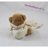 Doudou bear handkerchief DOUDOU AND COMPAGNIE organic beige brown 17 cm