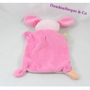 Doudou flat dog pink embroidered tiles 29 cm NICOTOY